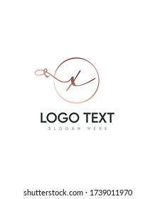 Modern elegant letter type X logo template, Vector logo for business and company identity 