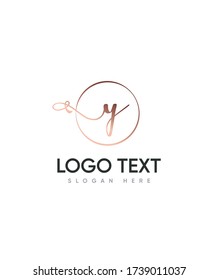Modern elegant letter type Y logo template, Vector logo for business and company identity 