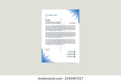 Modern and elegant letterhead design template