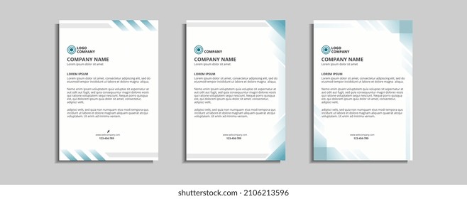 modern and elegant letterhead template design