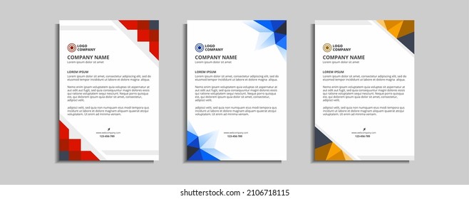 modern and elegant letterhead template design