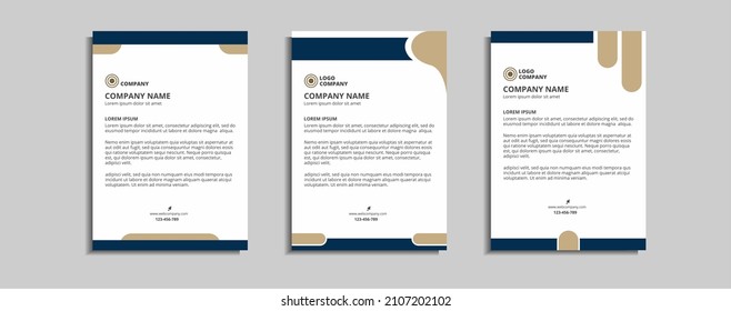 modern and elegant letterhead template design