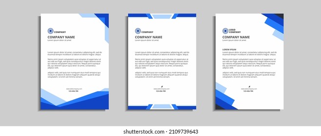 modern and elegant letterhead template design