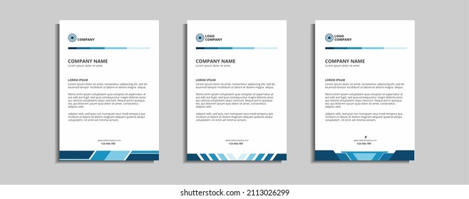 modern and elegant letterhead template design