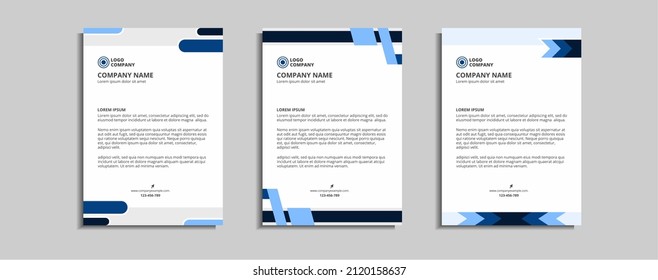 modern and elegant letterhead template design