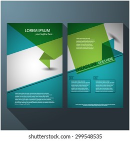 Modern elegant line brochure / flyer design, eps10 Vector art. 