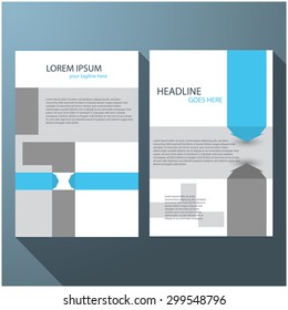 Modern elegant line brochure / flyer design, eps10 Vector art. 
