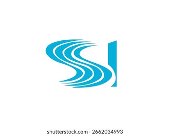 Design de logotipo moderno e elegante com o texto "Boutique Outdoor", ideal para marcas ao ar livre de luxo, produtos de estilo de vida ecológico ou serviços de viagens e acampamento de luxo. O desenho incorpora I