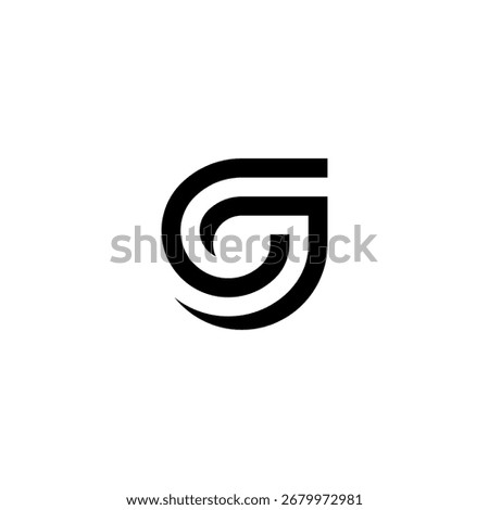 A modern, elegant logo with a 'G' shaped by a sophisticated leaf. Its flowing, futuristic lines are ideal for a financial or consulting firm that values growth and progress.