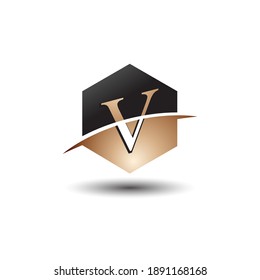 Modern and elegant logo initial V. It is suitable for any professional company.