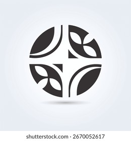 Design moderno de arte de modelo de logotipo elegante