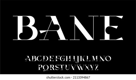 Modern Elegant Luxury Font Vector