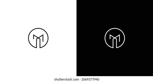 Modern and elegant M letter initial logo design 1