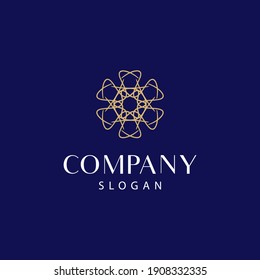 modern and elegant mandala logo, floral mandala logo. editable and easy to use on both print and digital media.