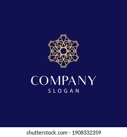modern and elegant mandala logo, floral mandala logo. editable and easy to use on both print and digital media.