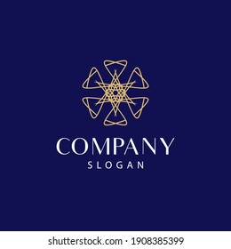 modern and elegant mandala logo, floral mandala logo. editable and easy to use on both print and digital media.