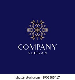 modern and elegant mandala logo, floral mandala logo. editable and easy to use on both print and digital media.