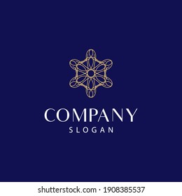 logotipo de mandala moderno y elegante, logotipo de mandala floral. editable y fácil de usar tanto en medios impresos como digitales.