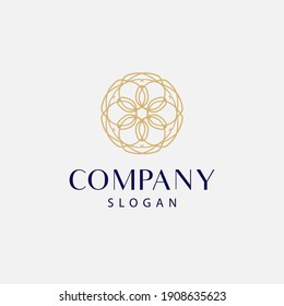 modern and elegant mandala logo, floral mandala logo. editable and easy to use on both print and digital media.