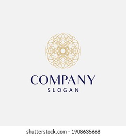 modern and elegant mandala logo, floral mandala logo. editable and easy to use on both print and digital media.