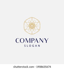 modern and elegant mandala logo, floral mandala logo. editable and easy to use on both print and digital media.