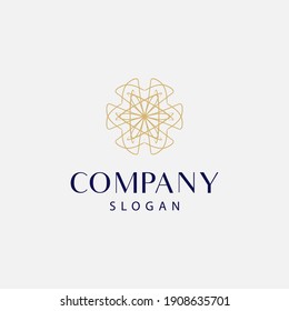 modern and elegant mandala logo, floral mandala logo. editable and easy to use on both print and digital media.