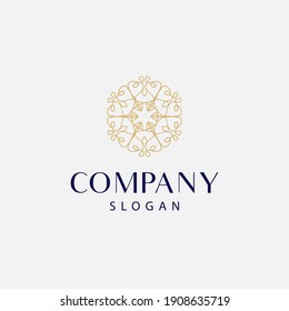 modern and elegant mandala logo, floral mandala logo. editable and easy to use on both print and digital media.