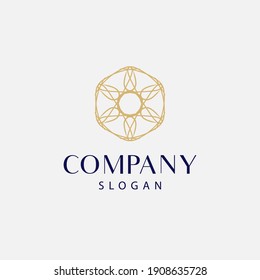 modern and elegant mandala logo, floral mandala logo. editable and easy to use on both print and digital media.