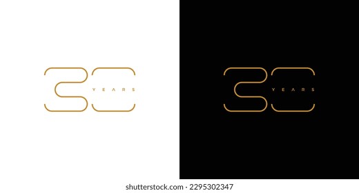 Diseño del logo moderno y elegante número 30