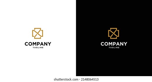 Modern and elegant NZ letter initials logo design