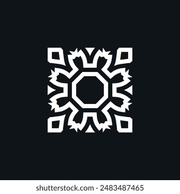 Modern  and elegant ornamental cross symbol abstract logo
