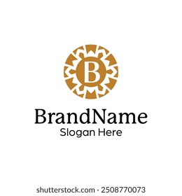 Modern elegant ornamental logo design template