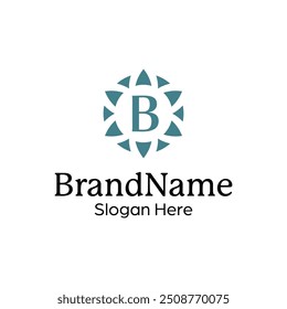 Modern elegant ornamental logo design template