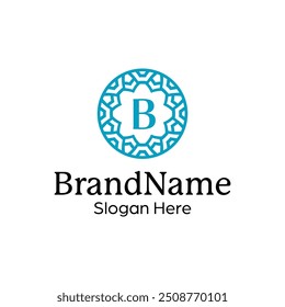 Modern elegant ornamental logo design template