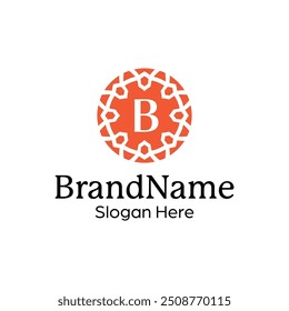 Modern elegant ornamental logo design template