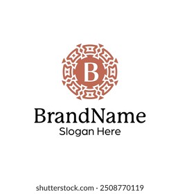 Modern elegant ornamental logo design template