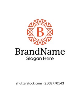 Modern elegant ornamental logo design template