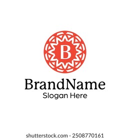 Modern elegant ornamental logo design template