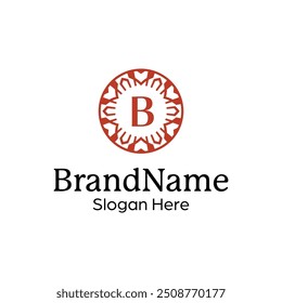 Modern elegant ornamental logo design template