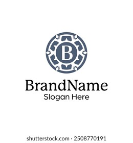 Modern elegant ornamental logo design template