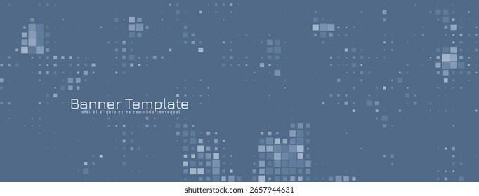 Modern elegant Pixel style banner design vector