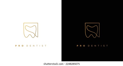 Modern and elegant  pro dentist logo design 3