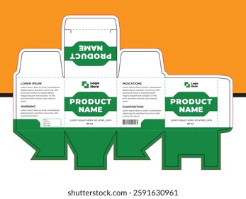 A modern and elegant product packaging box design