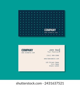 Modern elegant professional business card layout vector template. Abstract minimal graphic design, eps10 illustration.