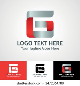Modern elegant professional hi-tech trendy initial icon logo based on letter G.