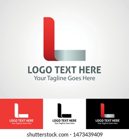 Modern elegant professional hi-tech trendy initial icon logo based on letter L.