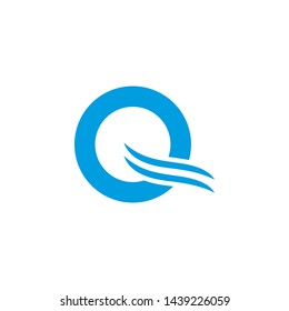 Modern elegant Q logo concept