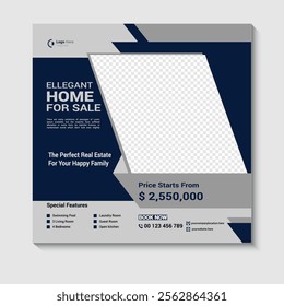 Modern and Elegant Real Estate Social Media Post Template