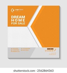 Modern and Elegant Real Estate Social Media Post Template