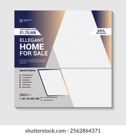 Modern and Elegant Real Estate Social Media Post Template